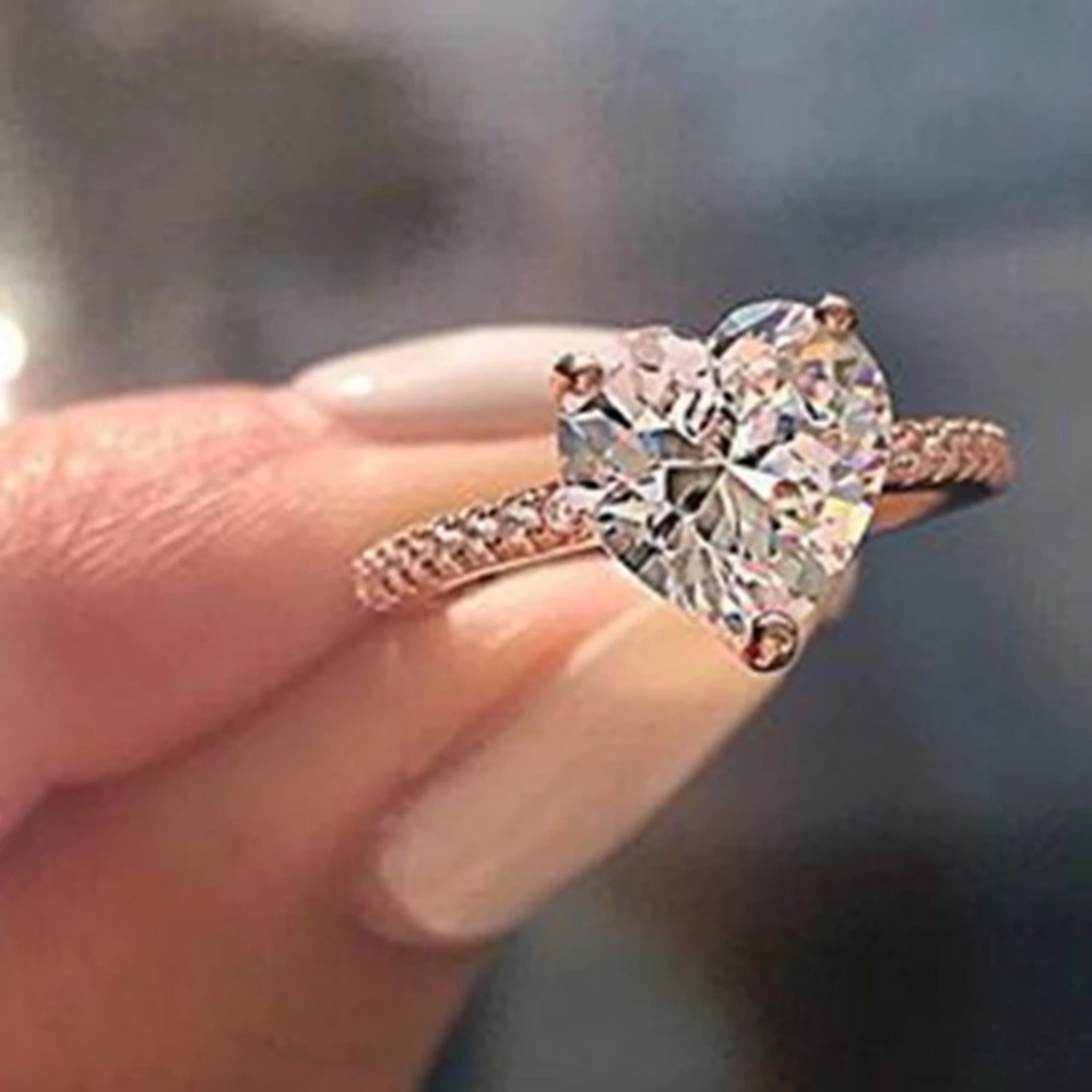 NEW White Sapphire Sterling Silver Ring - Picture 2 of 4